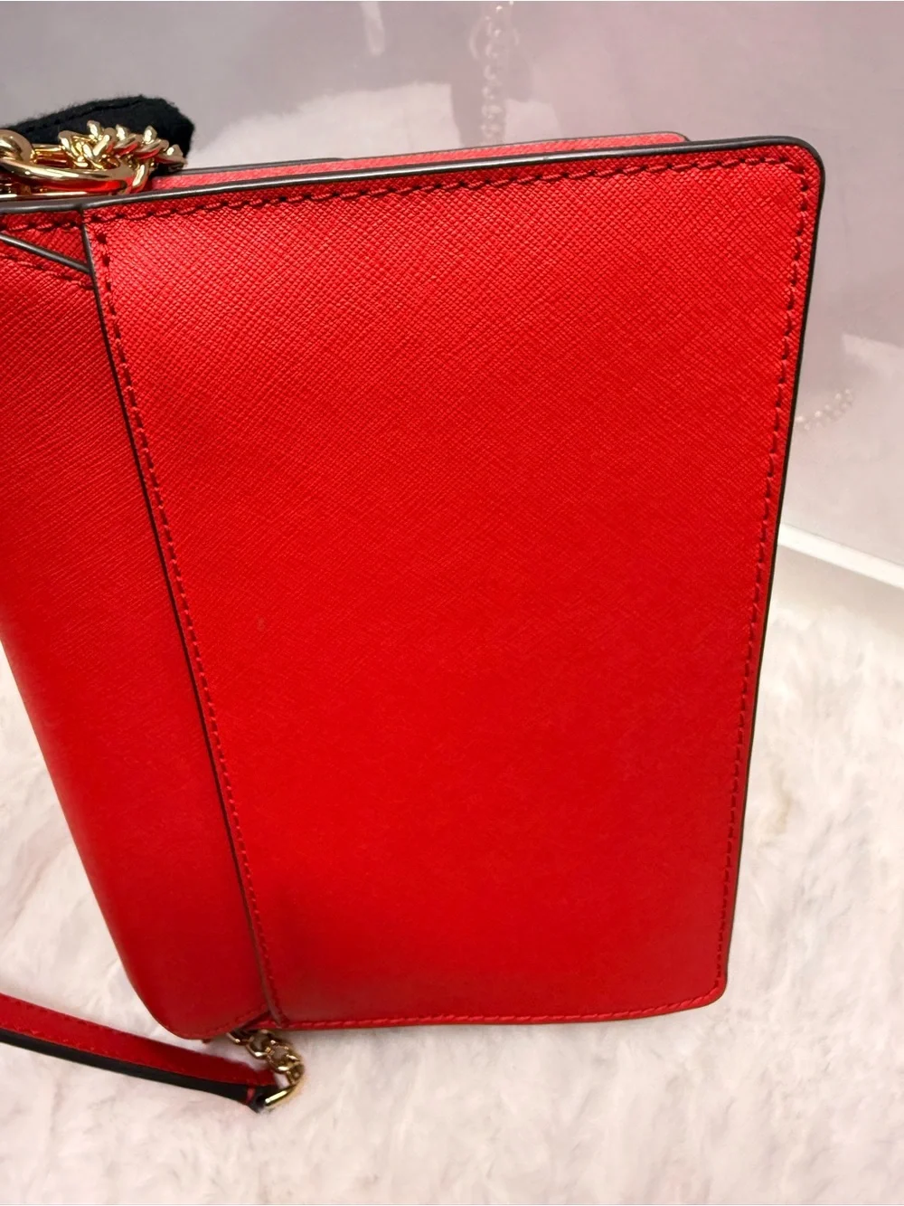 TORY BURCH-Emerson Adjustable Shoulder Bag Red Leather